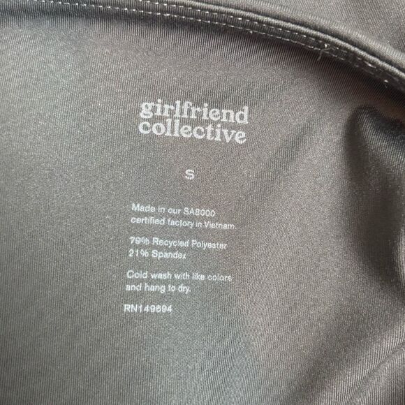 Girlfriend Collective Dark Gray Smoke Colored High Rise Leggings - Picture 9 of 15